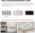 24x10 Return Air Grille, Air Return Vent Cover, Flat Vent Cover, Rejillas De - Image 4