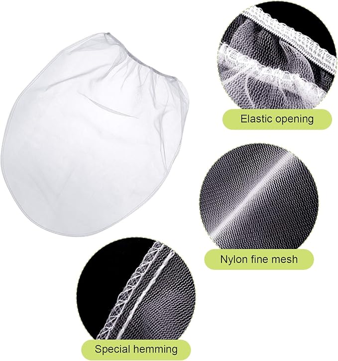 Paint Strainer Bags White Fine Mesh Filters Bag Bucket Elastic Opening Strainer - Image 4