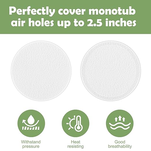 48 Pcs 2.5" Monotub Adhesive Filter Disks-2MM Thick Monotub Filter - Image 3