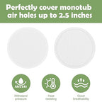 48 Pcs 2.5" Monotub Adhesive Filter Disks-2MM Thick Monotub Filter - Image 3