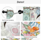 Easter Window Curtains 63 Inch Long 2 Panel Set, Rod Pocket Bedroom Curtains & - Image 9