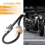 Car Fuel Filter Kit, 39.3" Hose and 3 Filter and Petcock Valve - Image 7
