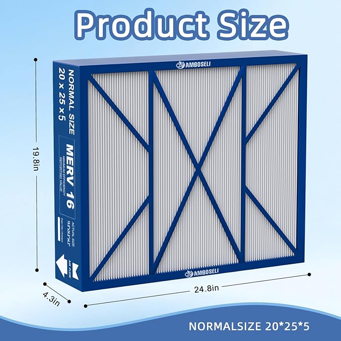 20x25x5 Merv 16 Air Filter Compatible - Image 3