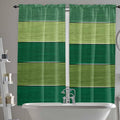 Farm Retro Green Wood Grain Window Valance Curtains, Rustic Wooden Plank by IDOWMAT