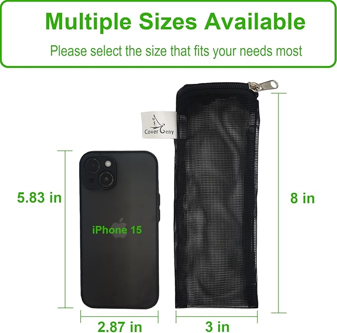 10 Pcs 3" x 8" Aquarium Filter Media Bags, Fish Tank Media Mesh Filter Net Bags - Image 3