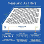 Nordic Pure 16x25x4 Pleated Plus Carbon Air Filters MERV 8 2 Pack - Image 2