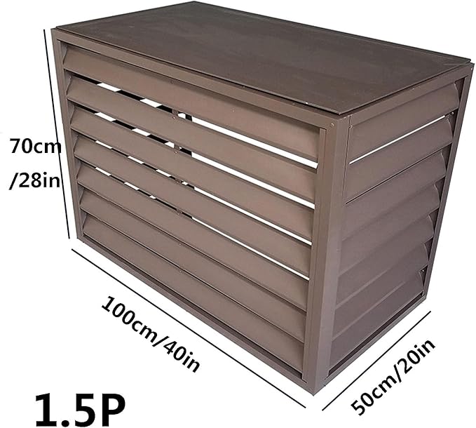 Multifunctional Aluminum Shutter Privacy Fence, Mini Split Cover - Image 2
