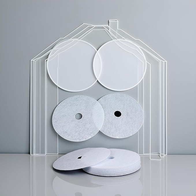 4 Pcs White Cloth Dryer Exhaust Filter, - Image 6