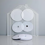 4 Pcs White Cloth Dryer Exhaust Filter, - Image 6