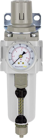 PneumaticPlus SAW400-N04BG-MEP Compressed Air Filter Regulator Piggyback Combo - Image 2