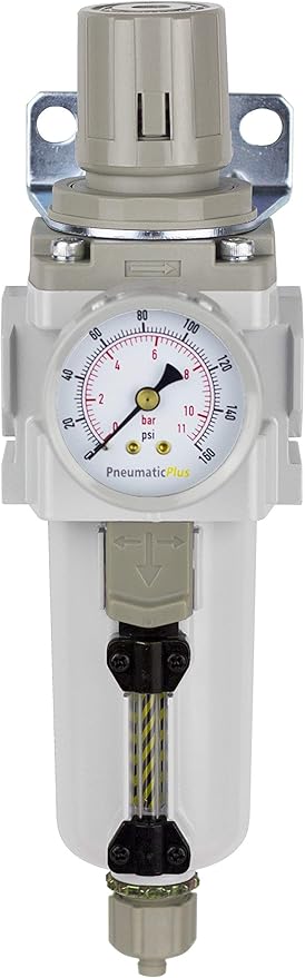 PneumaticPlus SAW400-N04BG-MEP Compressed Air Filter Regulator Piggyback Combo - Image 2