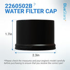 BlueStars 2260518B 2260502B Refrigerator Water Filter Cap Replacement – - Image 2