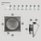 Vent Systems 8" Inch Air Supply Vent Cover - Image 2