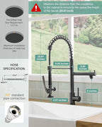 Fapully Commercial Pull Down Kitchen Sink Faucet - Image 2