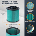 POWERTEC DXVC6914 HEPA Cartridge Filter - Image 2