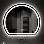 Bathroom Mirror with 3 Colour LED Lights, Lighted Bathroom Makeup Wall Mounted by Unknown