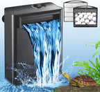 Turtle Tank Filter Aquarium Filter Power Adjustable 20-75 Gal. 290GPH Large - Image 9