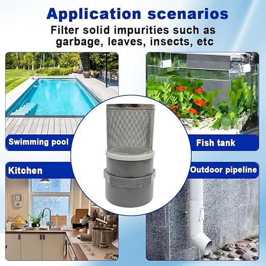 1" Stainless Steel Filter Cover Connected to 1 inch/DN25 Grey PVC Filter Water - Image 6