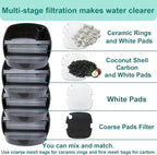 16 Packs Aquarium Filter Media Kit Compatible - Image 4