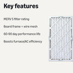 Amazon Basics Merv 5 AC Furnace Air Filter 14x25x1 inches - Image 2