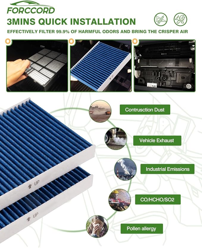Cabin & Engine Air Filter Fit for Toyota Camry 2007-2011, Rav4 2006-2012 - Image 8