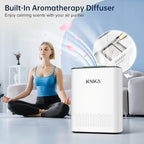 KNKA Air Purifier for Home Bedroom, True HEPA Air Cleaner - Image 9