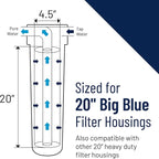 Pentair Pentek 150236 Big Blue Filter Housing, 1 1/2" NPT #20 Whole House Heavy - Image 3