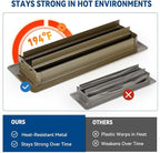 4" x 10" Floor Register Vent Covers 4-Pack, Walkable Powder-Coated Metal Vent - Image 5