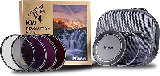 Kase 82mm KW Revolution Plus Master Kit, Includes CPL, ND8/64/1000, Inlaid Ring by KaseFilter