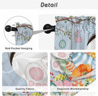 Easter Window Curtains 72 Inch Long 2 Panel Set, Rod Pocket Long Curtains & - Image 9