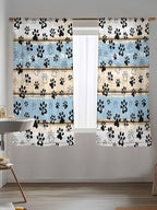 Sheer Curtains 63 Inch Length, Vintage Farmhouse Rustic Wooden Grain Privacy - Image 5