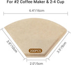 Segarty Coffee Filters Cone, Disposable Pour Over Coffee Filter, 02 Size Coffee - Image 2
