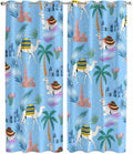 2 Panel Kitchen Cafe Curtains, Desert Landscape Sunlight Filtering Nature Air by Hokiten