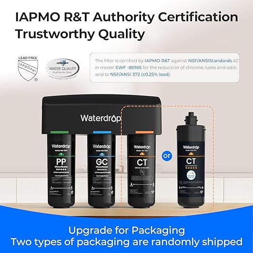 Waterdrop TSB 8 Layer Under Sink Water Filter, Bad Taste & Odor, - Image 7