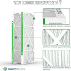 12x24x1 Air Filter 4 Pack, MERV 8 Pleated Dust Defense Air Filters Replacement - Image 4