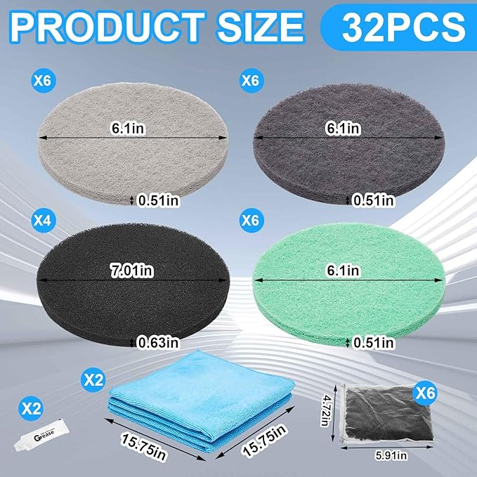 26 Pcs Canister Filter Media Replacement Kit Compatible - Image 2