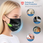 NNPCBT 5 Color Disposable Face Masks 100 Pack, 3-Ply Breathable Mask - Image 3