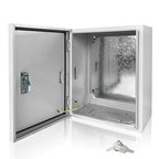 Electrical Box 16 x 12 x 8 Inch Indoor Outdoor Electrical Enclosure Box Steel by Fsehyue