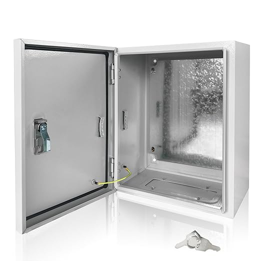 Electrical Box 16 x 12 x 8 Inch Indoor Outdoor Electrical Enclosure Box Steel by Fsehyue