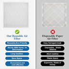 14x20x1 MERV 11 Air Filter, Quality AC/HVAC Furnace Filter，1 Reusable ABS Frame - Image 6
