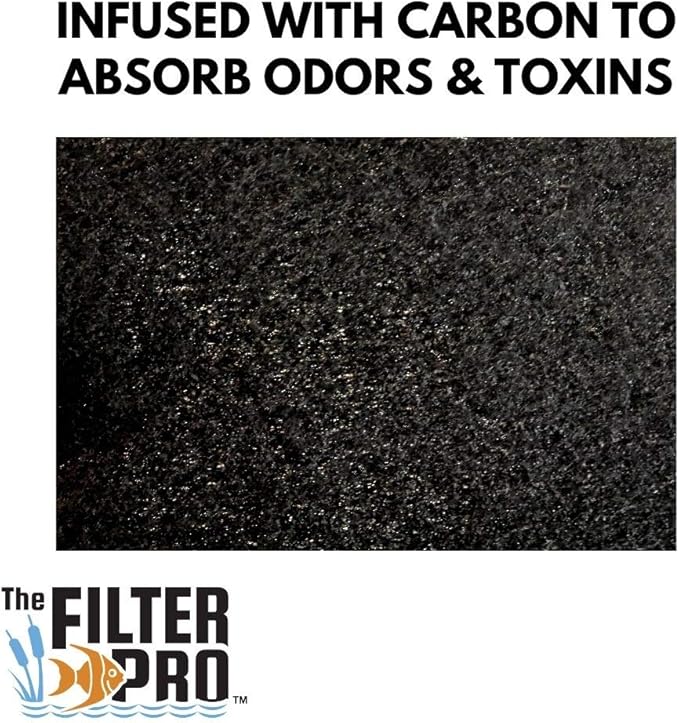 Carbon Fine Filter Media, 3/8" Thick, 6 Pack, Ponds or Water Gardens, Made in - Image 6