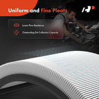 A-Premium Universal 12" Oval Black Air Cleaner Filter Assembly - Image 5