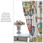 Kids Excavator Curtains, Retro Truck Tractor Machinery Construction Vehicle - Image 5