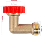Lead-Free Brass 90 Degree Hose Saver, 90°Hose Elbow Fitting Quick Swivel - Image 6