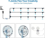 Misters for Outside Patio, Outdoor Water Misting Cooling System w Filter - Image 5
