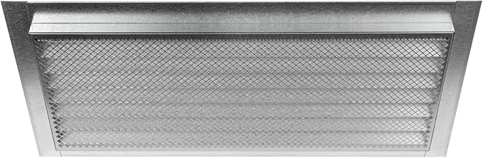 Repa Market 20" x 8" Inch Galvanized Steel Black Soffit Air Vent Cover - Image 9