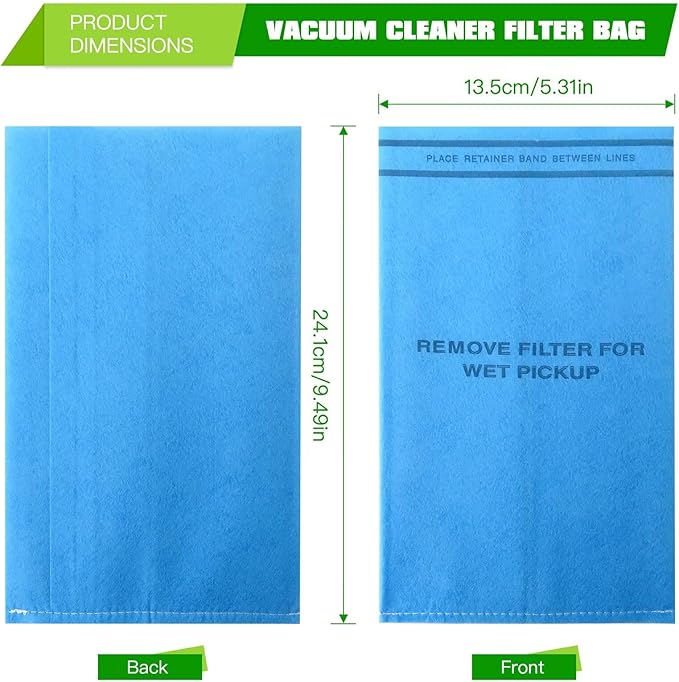 12 Pack Wet Dry Filter Bags Compatible - Image 3