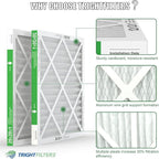 20x20x1 Air Filter 2 Pack, Durable MERV 8 Pleated Home HVAC AC Furnace Filters - Image 4