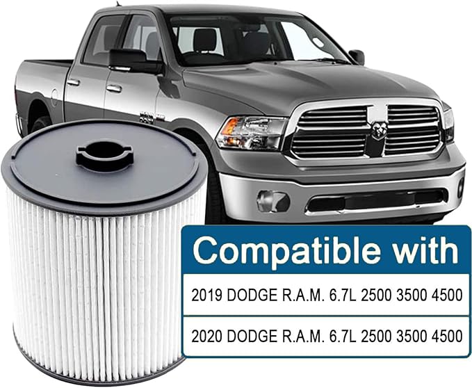 2 PCS AULDAY Fuel Filter Fits for Ram 2500 3500 4500 5500 6.7L 2019 2020 2021 - Image 2