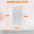 Nail Dust Collector Replacement Filter 2 Pack, Reusable Dust Filter - Image 3